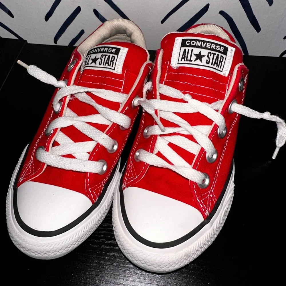 Converse Red and White Kids Sneakers